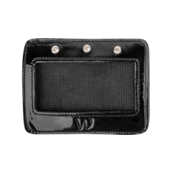 Numeri rettangolari in pelle verniciata Waldhausen Nero