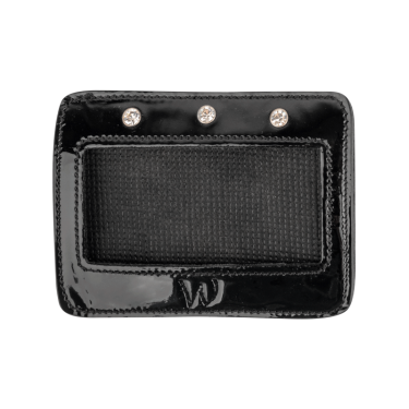 Numeri rettangolari in pelle verniciata Waldhausen Nero