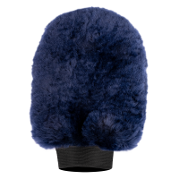 Guanto da strigliare Waldhausen in pelle d’agnello Lucky Blu notte / lucky