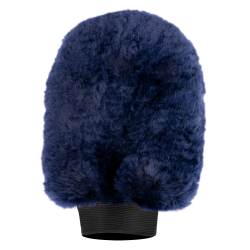 Guanto da strigliare Waldhausen in pelle d’agnello Lucky Blu notte / lucky