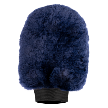 Guanto da strigliare Waldhausen in pelle d’agnello Lucky Blu notte / lucky