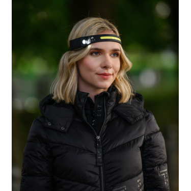 Lampada frontale LED con sensore ELT Nero