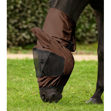 Maschera anti-mosche Waldhausen anti-eczema Mocca Marrone