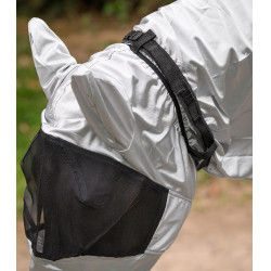 Maschera anti-mosche Waldhausen anti-eczema Grigio argento
