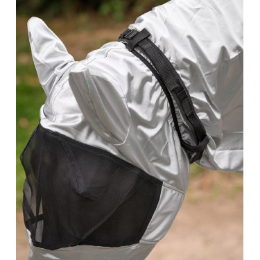 Maschera anti-mosche Waldhausen anti-eczema Grigio argento
