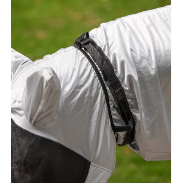 Maschera anti-mosche Waldhausen anti-eczema Grigio argento