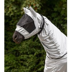 Maschera anti-mosche Waldhausen anti-eczema Grigio argento