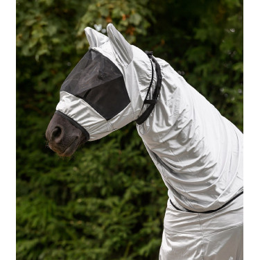 Maschera anti-mosche Waldhausen anti-eczema Grigio argento