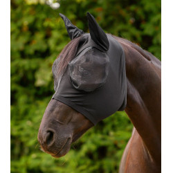 Maschera anti-mosche Waldhausen Puck Flex Nero