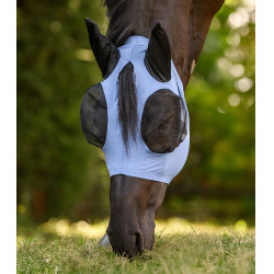 Maschera anti-mosche Waldhausen Puck Flex Blu pastello