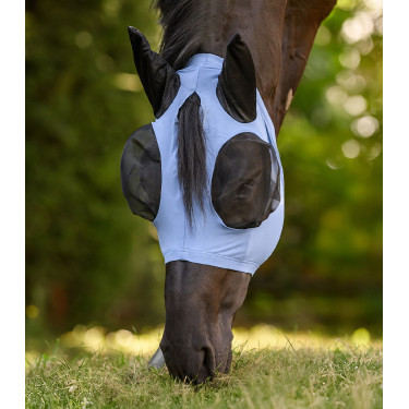 Maschera anti-mosche Waldhausen Puck Flex Blu pastello
