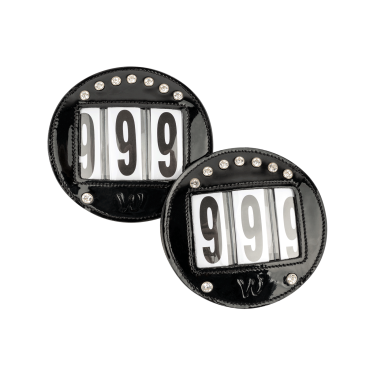 Capezzine Waldhausen in cuoio verniciato Nero