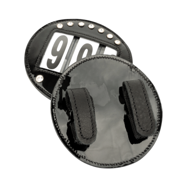 Capezzine Waldhausen in cuoio verniciato Nero