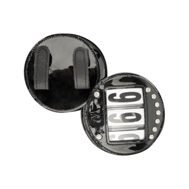 Capezzine Waldhausen in cuoio verniciato Nero