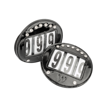 Capezzine Waldhausen in cuoio verniciato Nero