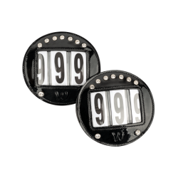 Capezzine Waldhausen in cuoio verniciato Nero