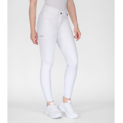 Pantaloni da equitazione ELT Comfort Ride in silicone Bianco