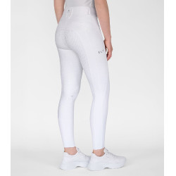 Pantaloni da equitazione ELT Comfort Ride in silicone Bianco
