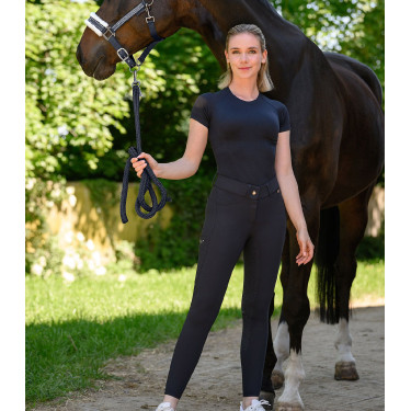 Pantaloni da equitazione ELT Comfort Ride in silicone Blu profondo