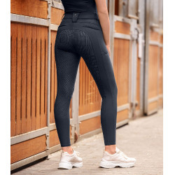 Pantaloni da equitazione ELT Comfort Ride in silicone Blu profondo