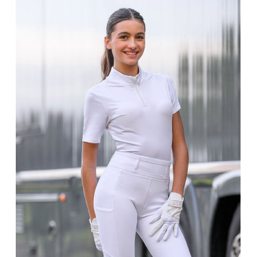 Polo da gara ELT maniche corte Basic Bianco