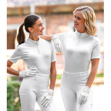 Polo da gara ELT maniche corte Basic Bianco