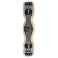 Sottopancia corto in cuoio Waldhausen con ECO Wool Nero