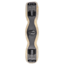 Sottopancia corto in cuoio Waldhausen con ECO Wool Nero