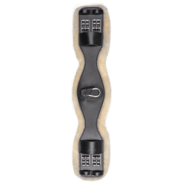 Sottopancia corto in cuoio Waldhausen con ECO Wool Nero