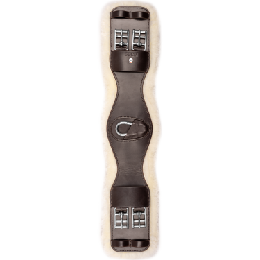 Sottopancia corto in cuoio Waldhausen con ECO Wool Marrone