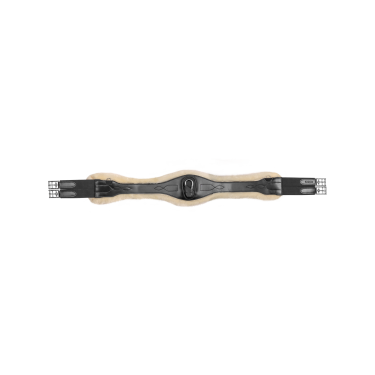 Sottopancia in pelle Waldhausen con ECO Wool Nero