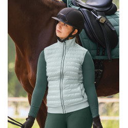 Gilet smanicato trapuntato ibrido ELT Seattle Verde menta