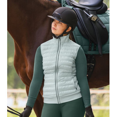 Gilet smanicato trapuntato ibrido ELT Seattle Verde menta
