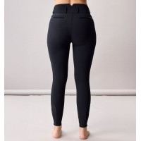 Pantaloni da equitazione donna a vita alta Horseware Allora Alessandro Albanese con grip al ginocchio Bianco