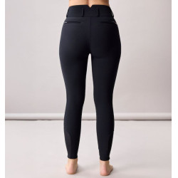 Pantaloni da equitazione donna a vita alta Horseware Allora Alessandro Albanese con grip al ginocchio Nero