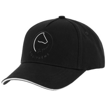 Cappellino Je t'aime Equithème EK-Ponytail Nero