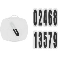 Numero di partenza 4 cifre Equithème Rettangolo Bianco