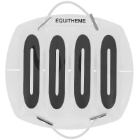 Numero di partenza 4 cifre Equithème Rettangolo Bianco