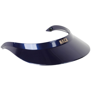 Visiera extra large Naca lucida Nero