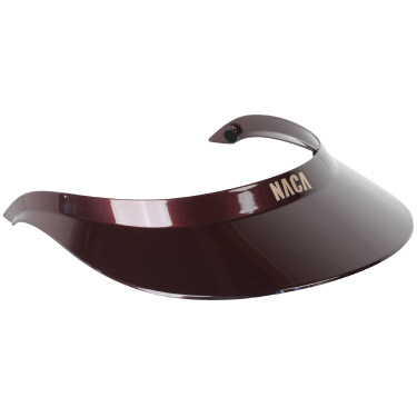 Visiera extra large Naca lucida Nero