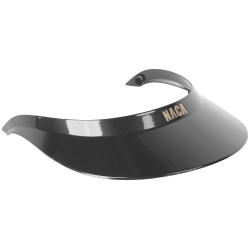 Visiera extra large Naca lucida Nero