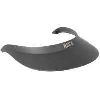 Visiera Extra Large Naca Opaca Nero