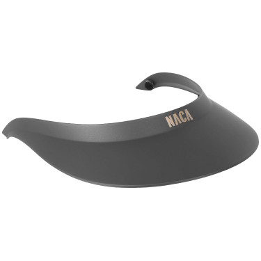 Visiera Extra Large Naca Opaca Nero