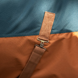 Coperta da esterno Imperial Riding Customized 400 g con collo Verde scuro / volpe