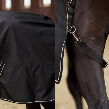 Coperta da paddock Imperial Riding Basic senza copricollo 300 g Nero