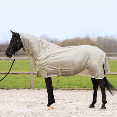 Coperta anti-mosche con copricollo rimovibile Imperial Riding Reese Oliva chiaro Verde