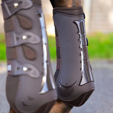 Stinchiere da dressage Pro mesh Imperial Riding Cioccolato Marrone