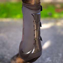 Stinchiere da dressage Pro mesh Imperial Riding Cioccolato Marrone