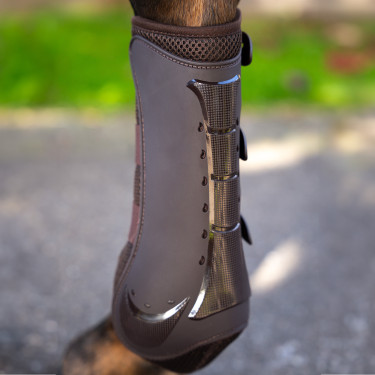 Stinchiere da dressage Pro mesh Imperial Riding Cioccolato Marrone