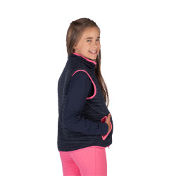 Gilet senza maniche reversibile HKM Maui bambino Fucsia / blu navy Rosa